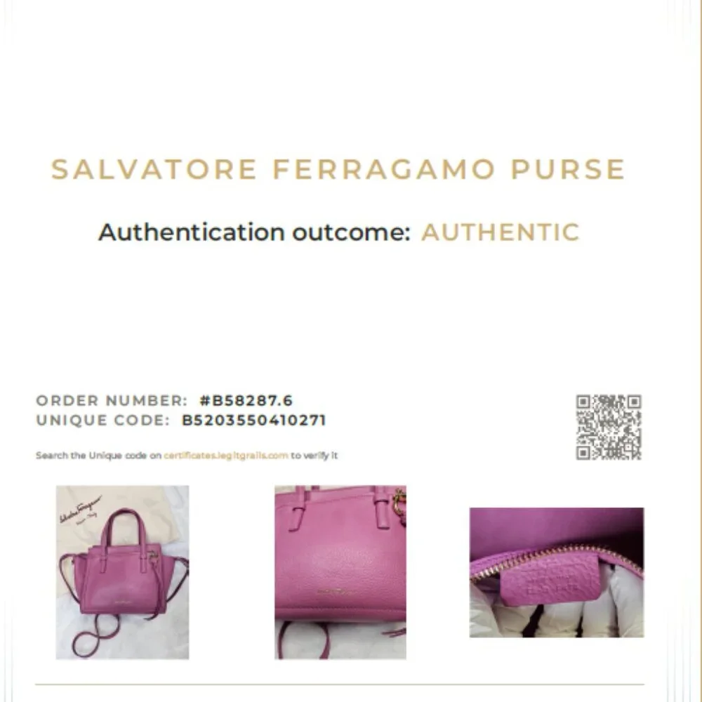 Authentic Salvatore Ferragamo Gancini Amy 21 Leather Tote - Picture 5 of 17